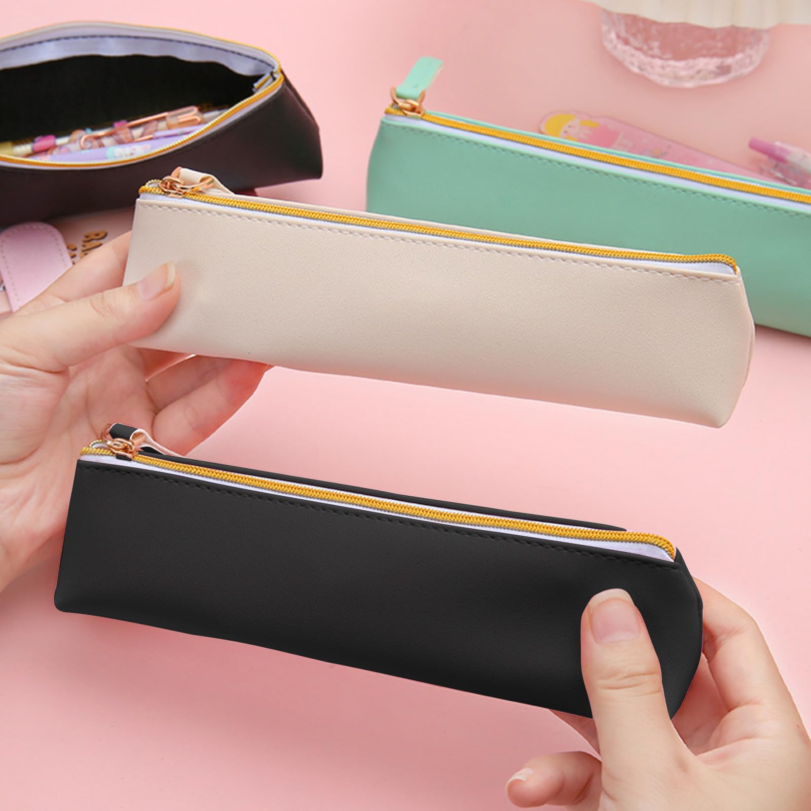 Leather Pen Pencil Case - Image 2