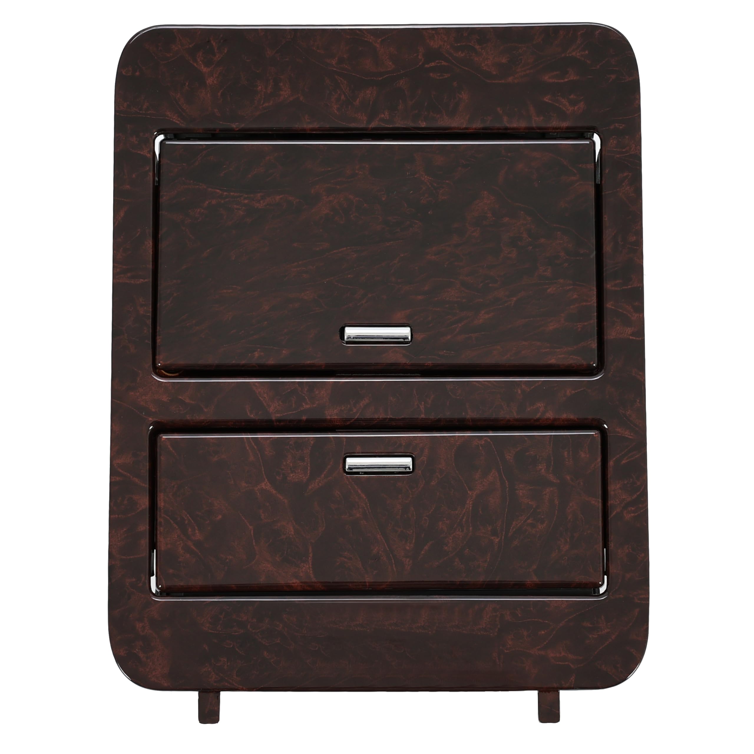 Cup Holder Storage Compatible with 2009-2014 Chevy Silverado/GMC Sierra Replacement for 23164631 Woodgrain Center Console Fits Full Size Trucks SUV