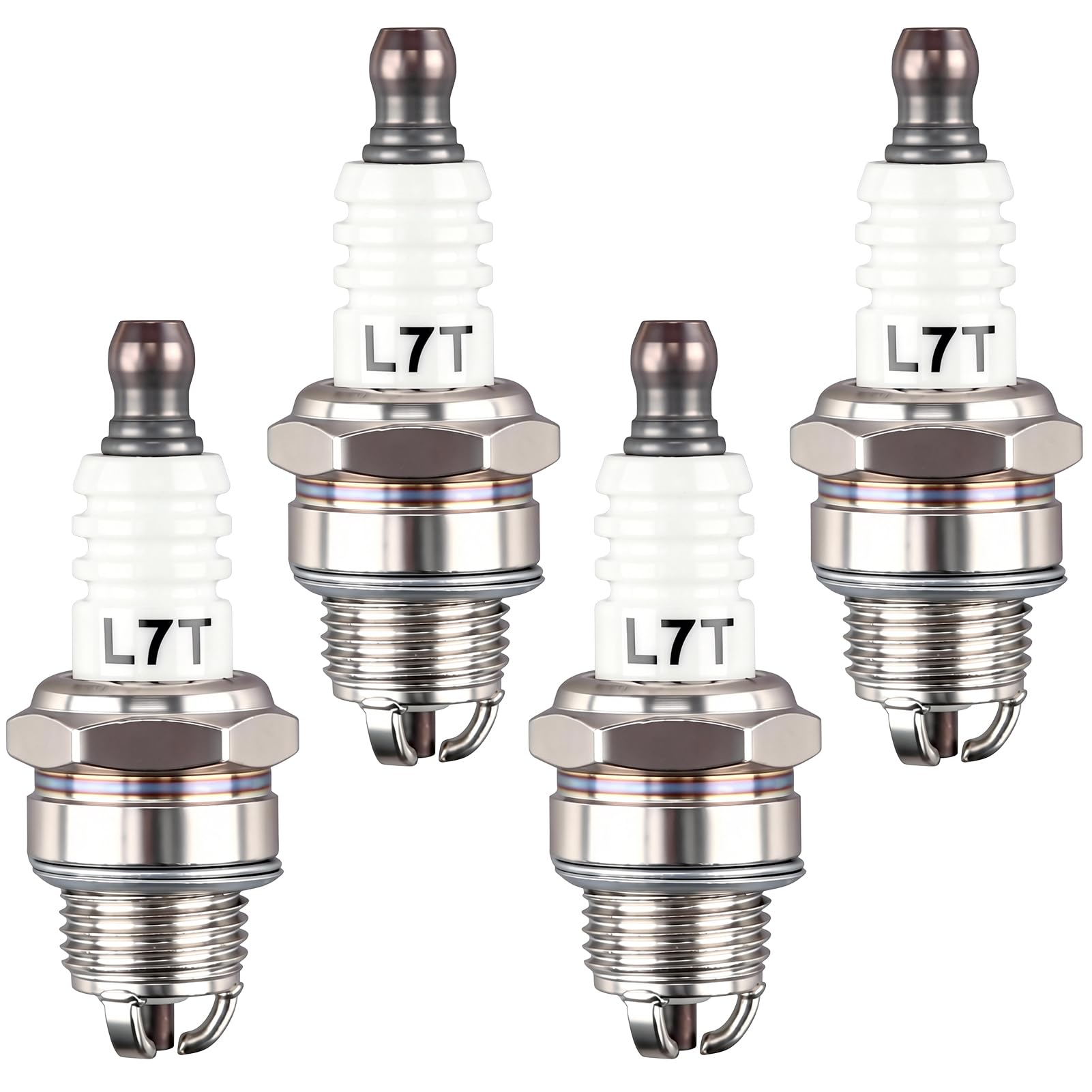 ZenithCove 4 Pack L7T Spark Plug, 3-Electrode High Performance Spark Plugs