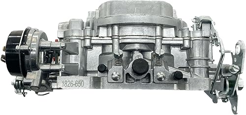 Miniatura 3 de 1826 18026 - Repuesto de carburador de 4 barriles para carburador Thunder AVS de 650 CFM, acabado satinado, orificio cuadrado todoterreno