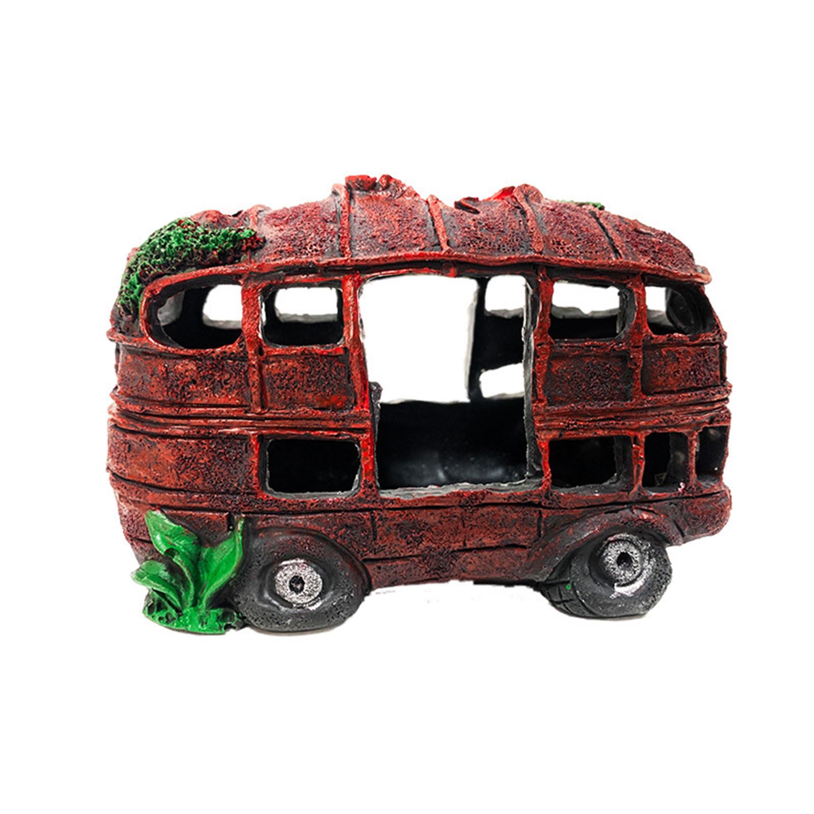 JAMIEKA Realistic Wrecked Car Resin Simulation Aquarium Ornaments Fish Tanks Aquarium Supplies Suitable for Various Settings Decorations
