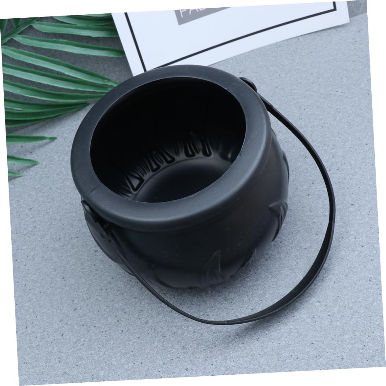 4pcs Halloween Black Witch Bucket Candy Holder for Kids Halloween Season