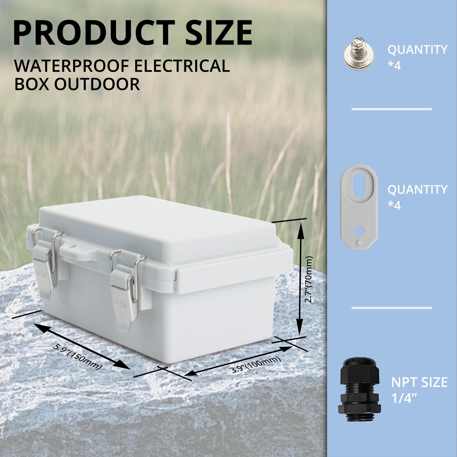 Waterproof Electrical Box - Outdoor Protection -2