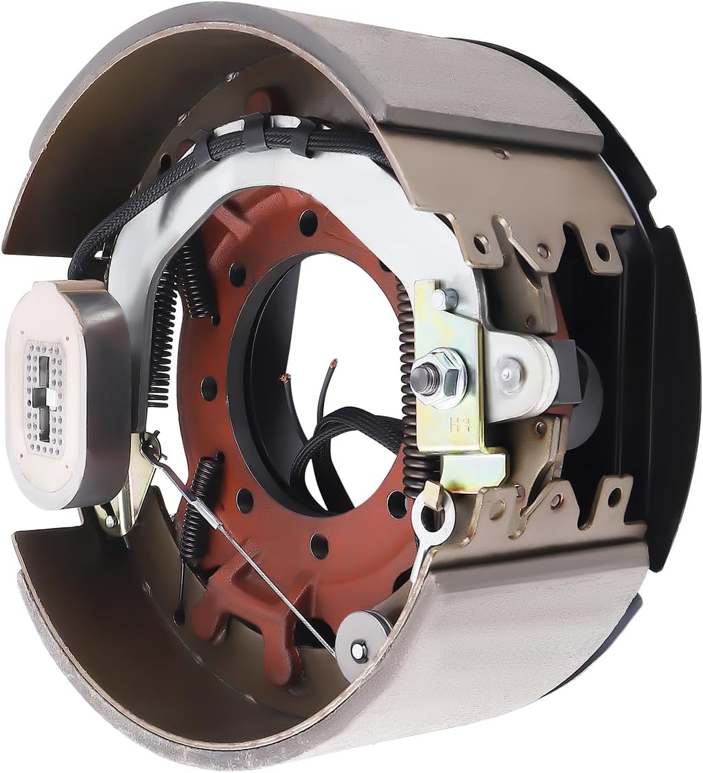 maXpeedingrods 12-1/4x5" 12K 15K Electric Backing Plate Trailer Brake for Dexter brake Drum 9-28 and LIPPERT LCI 12K axles K23-442-00 K23-443-00 BK-12KHDE-SET2 Brake Assembly Replacement