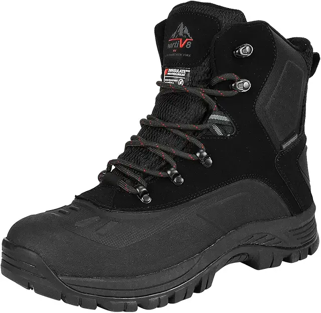 Men's Insulated Waterproof Construction Hiking Winter Snow Boots