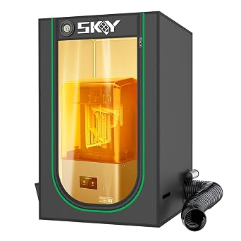 Resin 3D Printer Enclosure Cover Tent with Ventilation, LED Light, Thermo-Hygrometer, Odor Elimination 24 x 18 x 18 inches