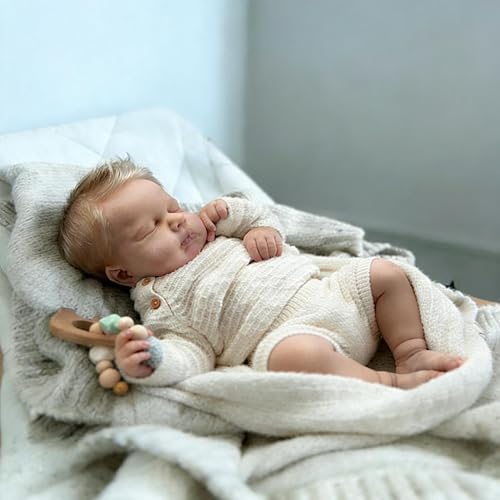 Miniatura 4 de Anano Reborn Silicone Baby Dolls Full Body Boy 20 Inch Lifelike Baby Doll Soft Silicone Real Life Size Babies Realistic Newborn Babies Reborn