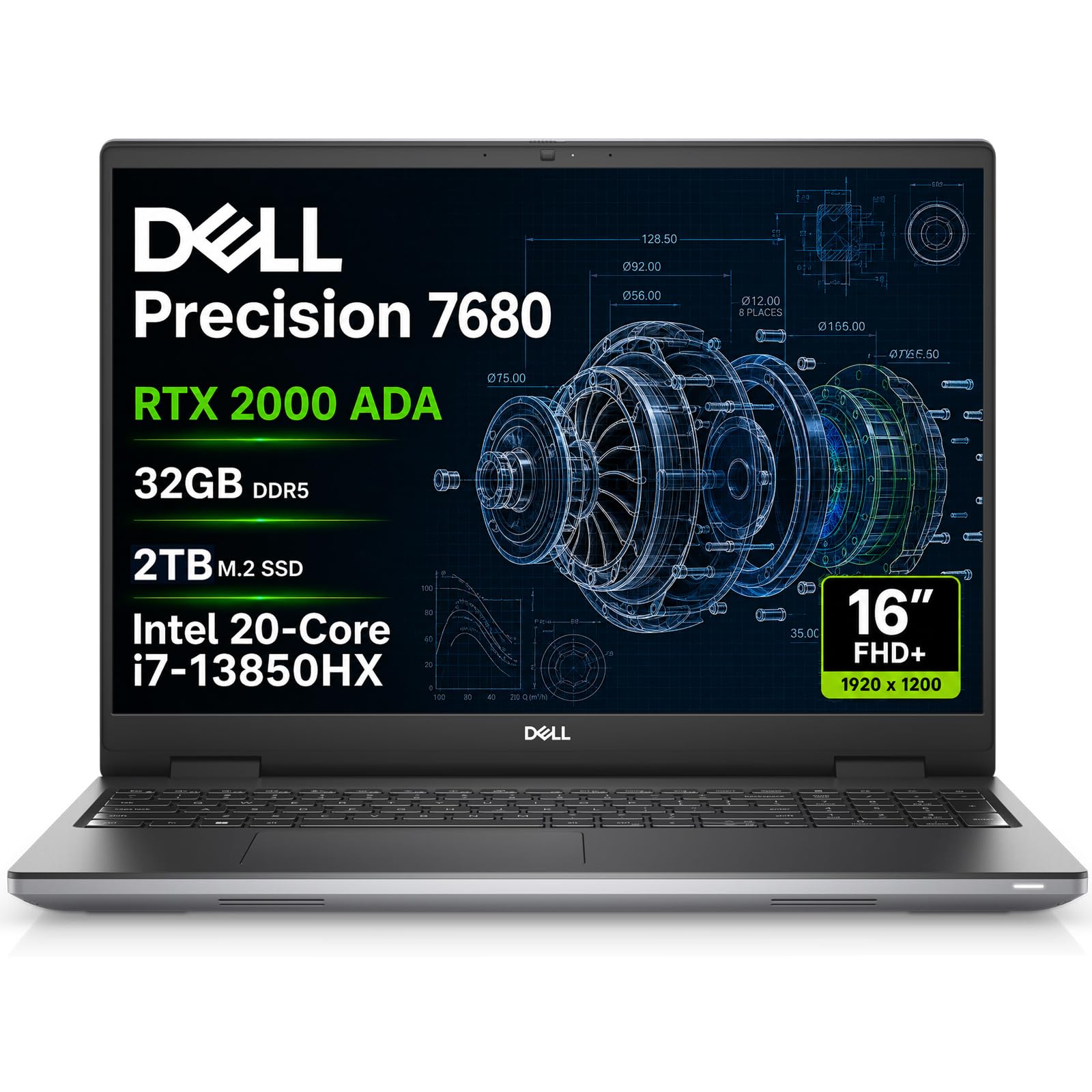 Amazon.com: Dell Precision 7680 Laptop, NVIDIA RTX 2000 Ada 8GB