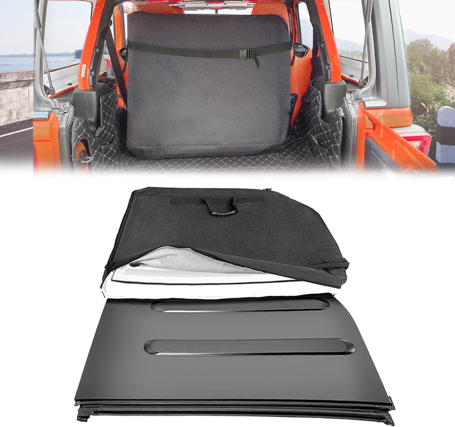 Freedom Panel Hard Top Storage Bag with Handle Waterproof and Wear-Resistant Comapatible with Jeep Wrangler JK JKU JL JLU 2-Door & 4-Door 2007-2020