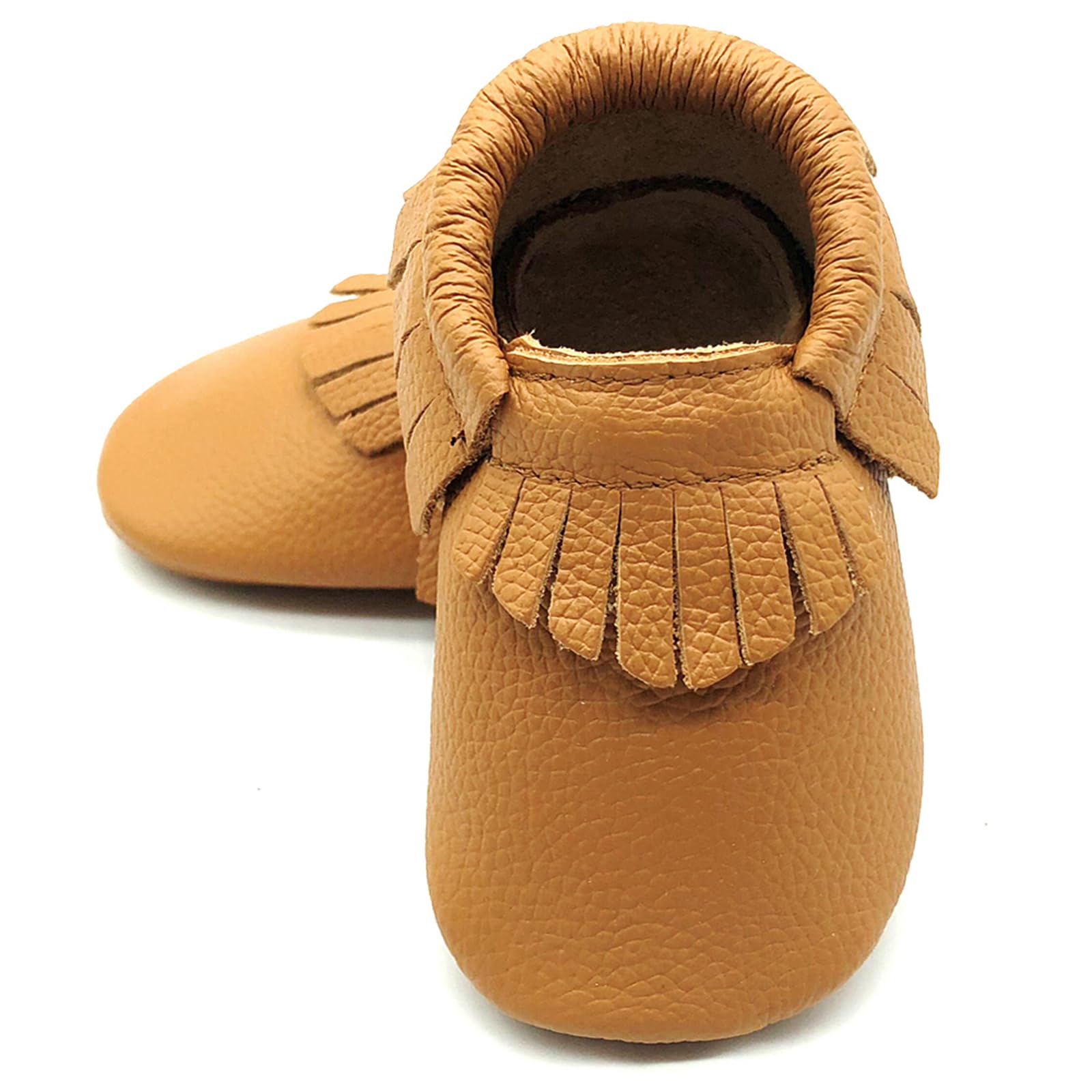 OWLOWLA Baby Moccasins Soft Sole Leather Baby Shoes Infant Toddler Pre-Walker Shoes Baby Boy Girl