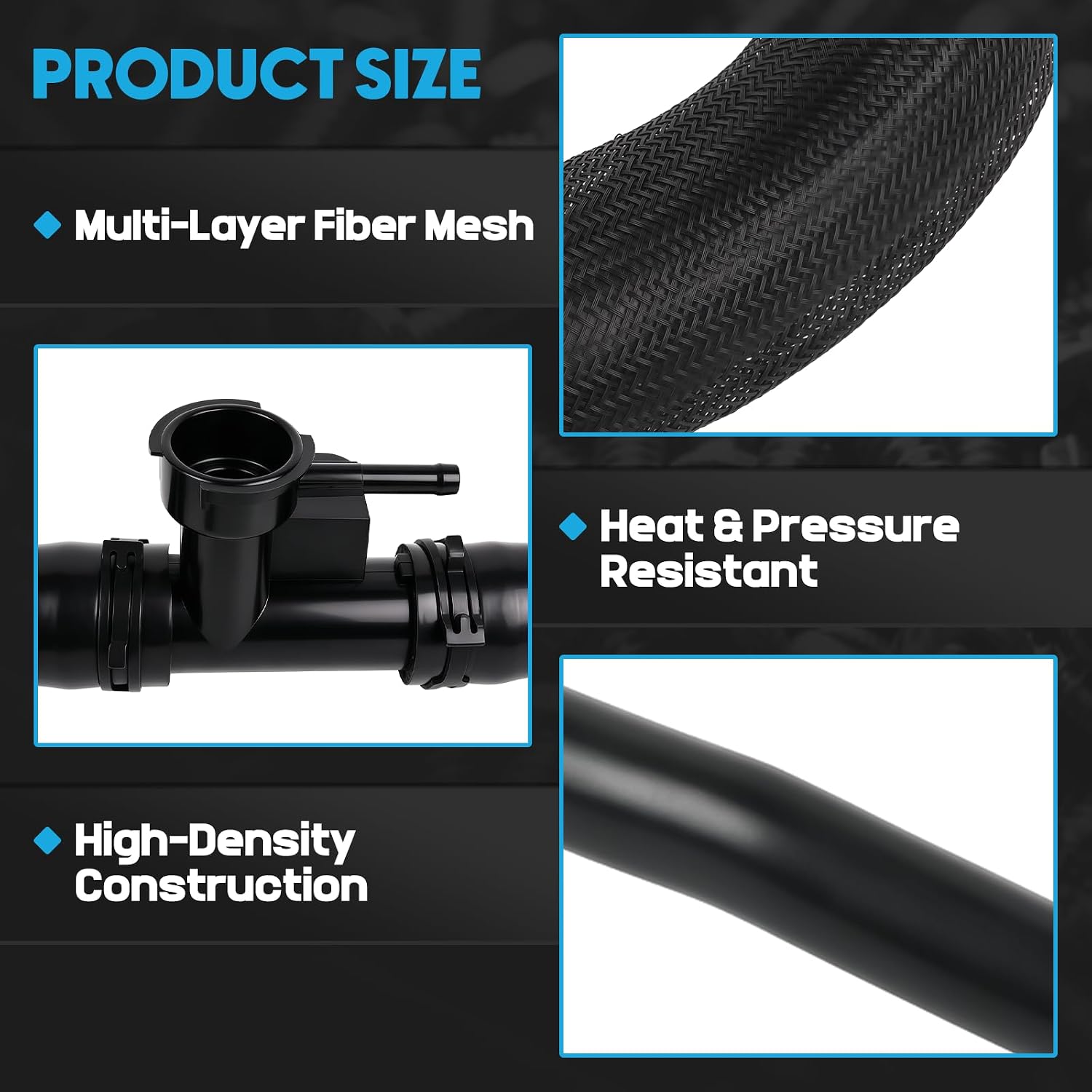21501-6CA0A Radiator Upper Water Coolant Hose Tube Pipe Fit For Nissan Altima L34 L4 Gas Engines 2019-2025 Engine Upper Radiator Hose Assembly Replaces 21501-9HE0A