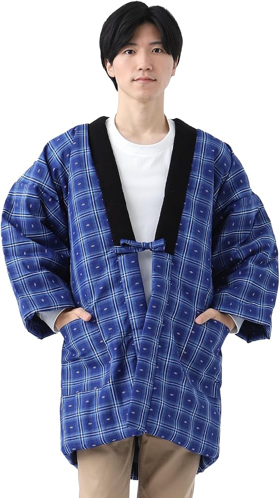 Amazon | [たゆたふ] 半纏 メンズ 大きいサイズ 日本製 久留米はんてん