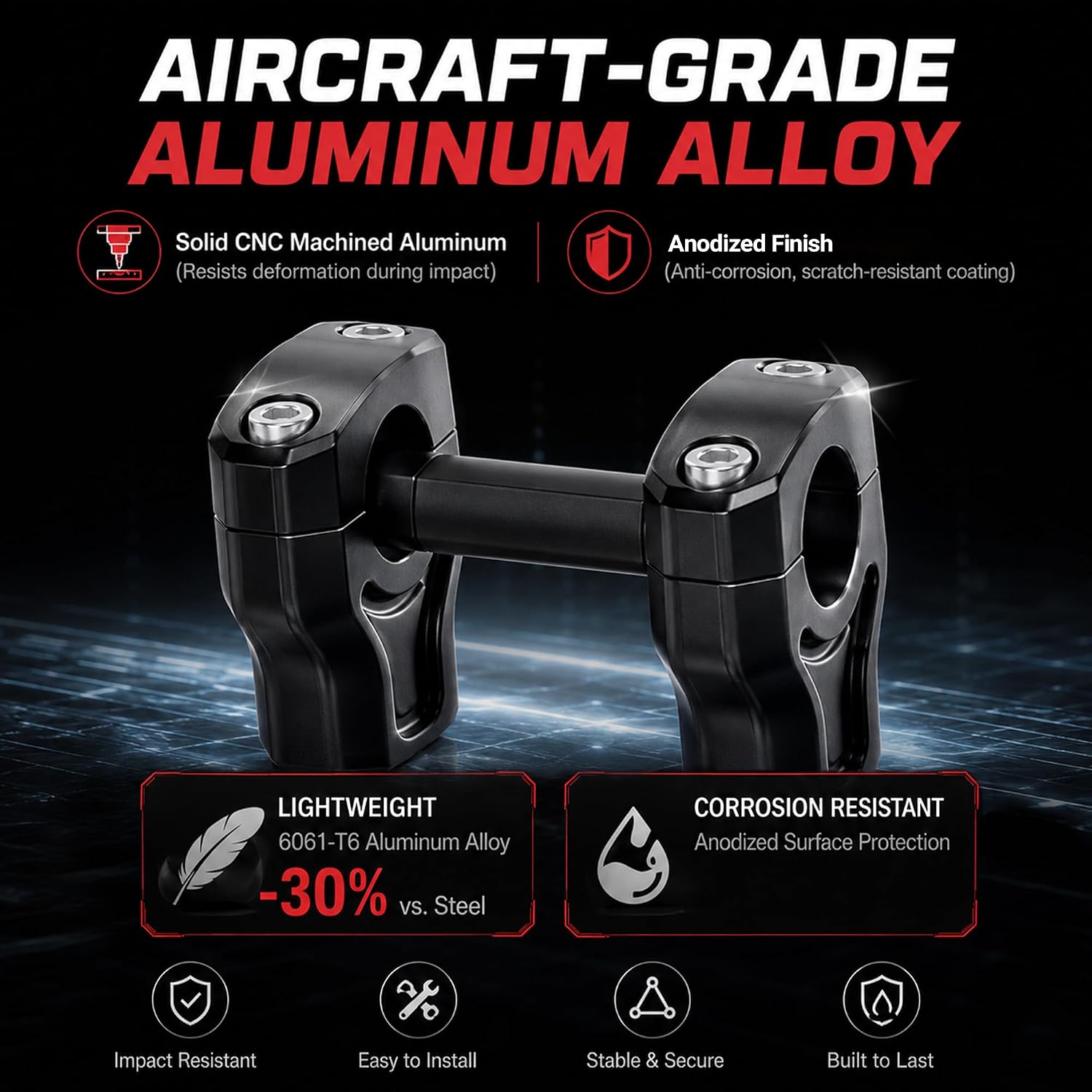 Aluminum Handlebar Riser for Yozma IN10(Not for Pro)