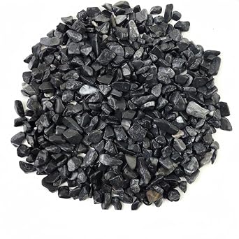 2.7 lbs Grey Mexican Beach Pebbles, 3/8 Inch Small Decorative River Rocks for Indoor Plants, Succulents, Vases, Fish Tanks, Aquariums, Garden Landscaping, Home Decor, and Outdoor Paving Black