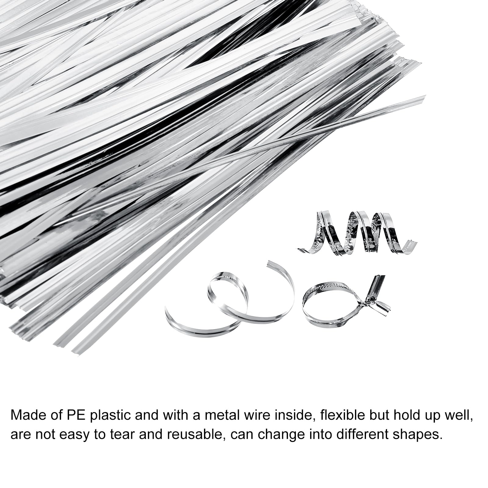 Lot De 800 Attaches Torsadées Métalliques De 10,2 Cm Pour Sacs à Pain