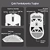 Aula SC620 PAW3311 Sensör 12000 DPI 1000Hz Kablolu ve Kablosuz Gaming Oyuncu Mouse Beyaz