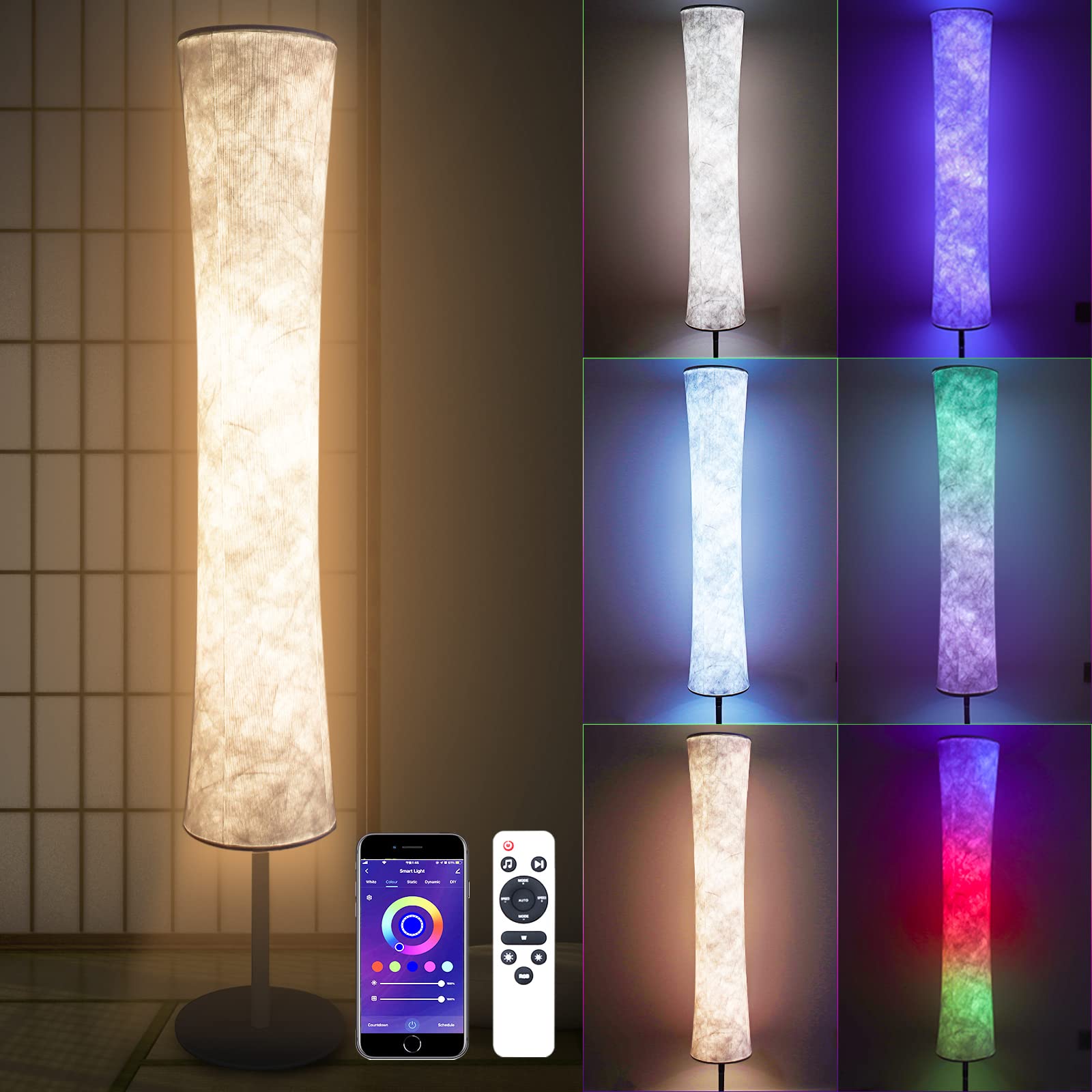 Amazon.co.jp : フロアライト LED スタンドライト RGB 変色 調光調色