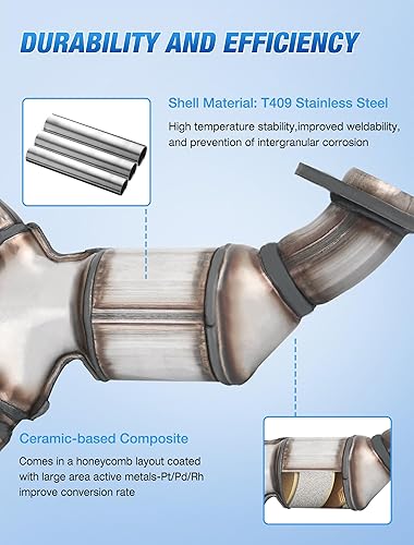 Miniatura 3 de Nilight Convertidor catalítico para Chevy Colorado GMC Canyon 2004 2005 2006, Hummer H3Isuzu i-350 2006 (estándar EPA)