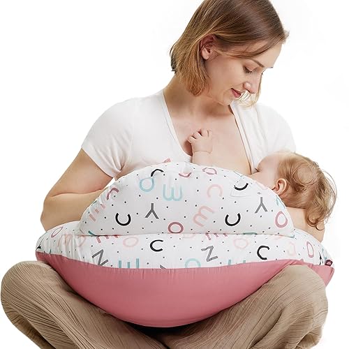 Momcozy Almohada y posicionador de lactancia original, almohada de alimentación de tamaño estándar, lactancia materna, alimentación con biberón,