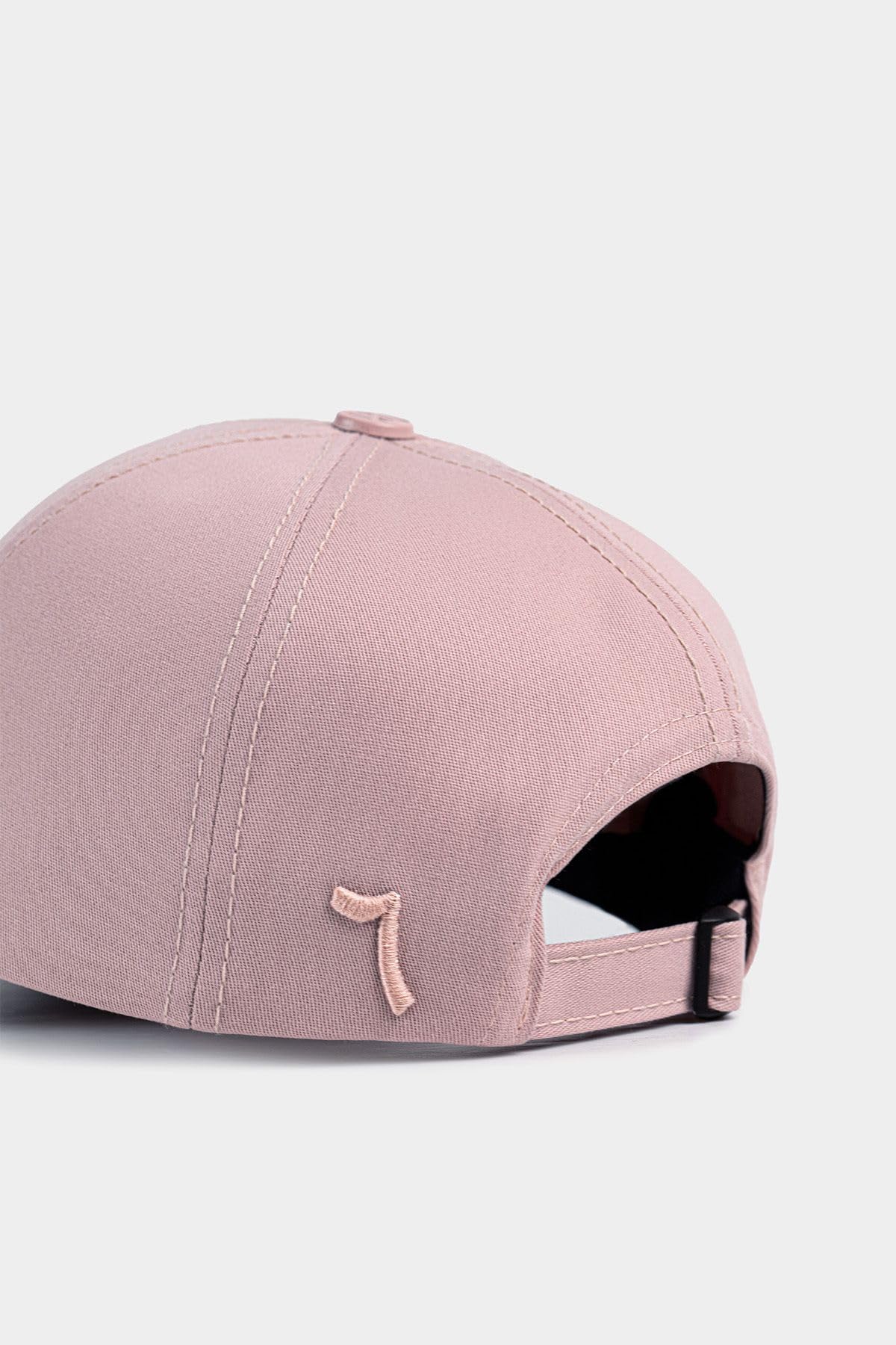 Gorra de Béisbol Premium Seis Paneles Negro - Salmón con Parche Queen