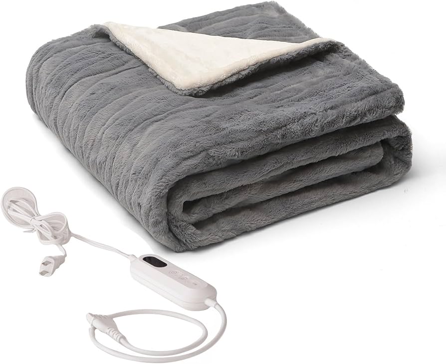 Amazon.co.jp : 電気毛布 敷き掛け兼用 188x130cm ダブル 洗える 電気