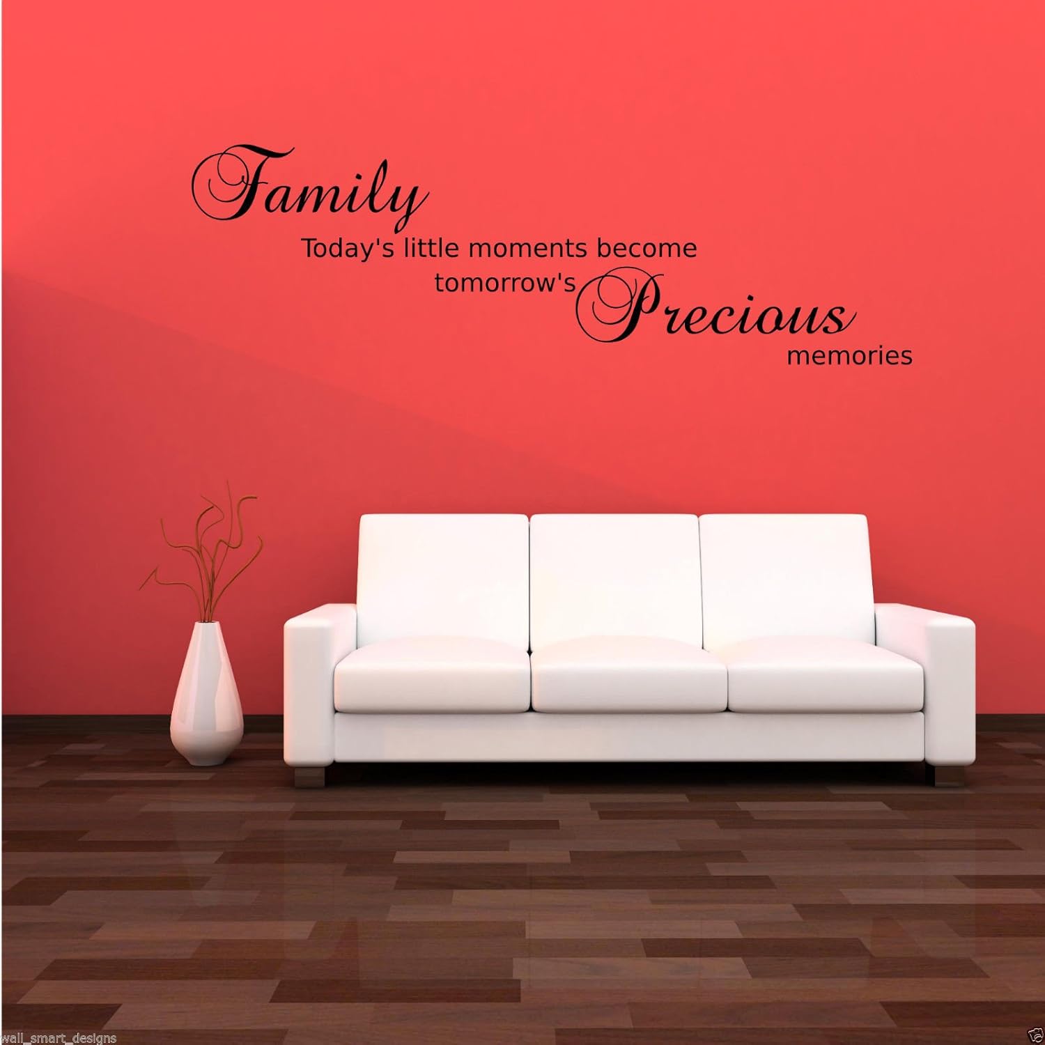 FAMILY PRECIOUS MOMENTS Wall Art Sticker Lounge Quote Decal Mural ...