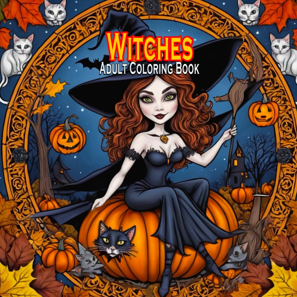 Witches: Adult Coloring Book (Witchy Artz)