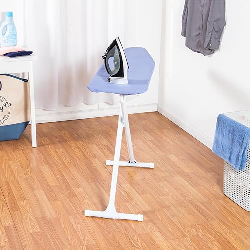 Miniatura 4 de Tabla de planchar de tamaño completo fabricada en Estados Unidos por Seymour Home Products (azul sólido) El paquete incluye funda + almohadilla