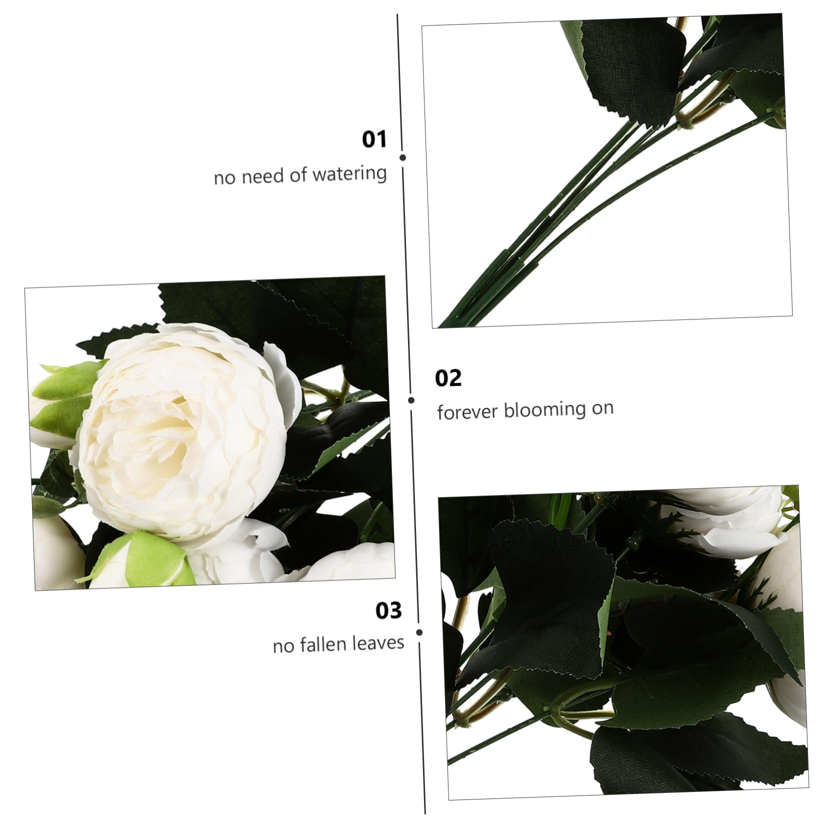 Zerodeko 6stücke Künstliche Pfingstrosen Blumenstrauß Für Hochzeit Und Heimdekoration Realistische Pflegeleichte Seidenblumen Für Stilvolle Arrangements Und Kreative -projekte