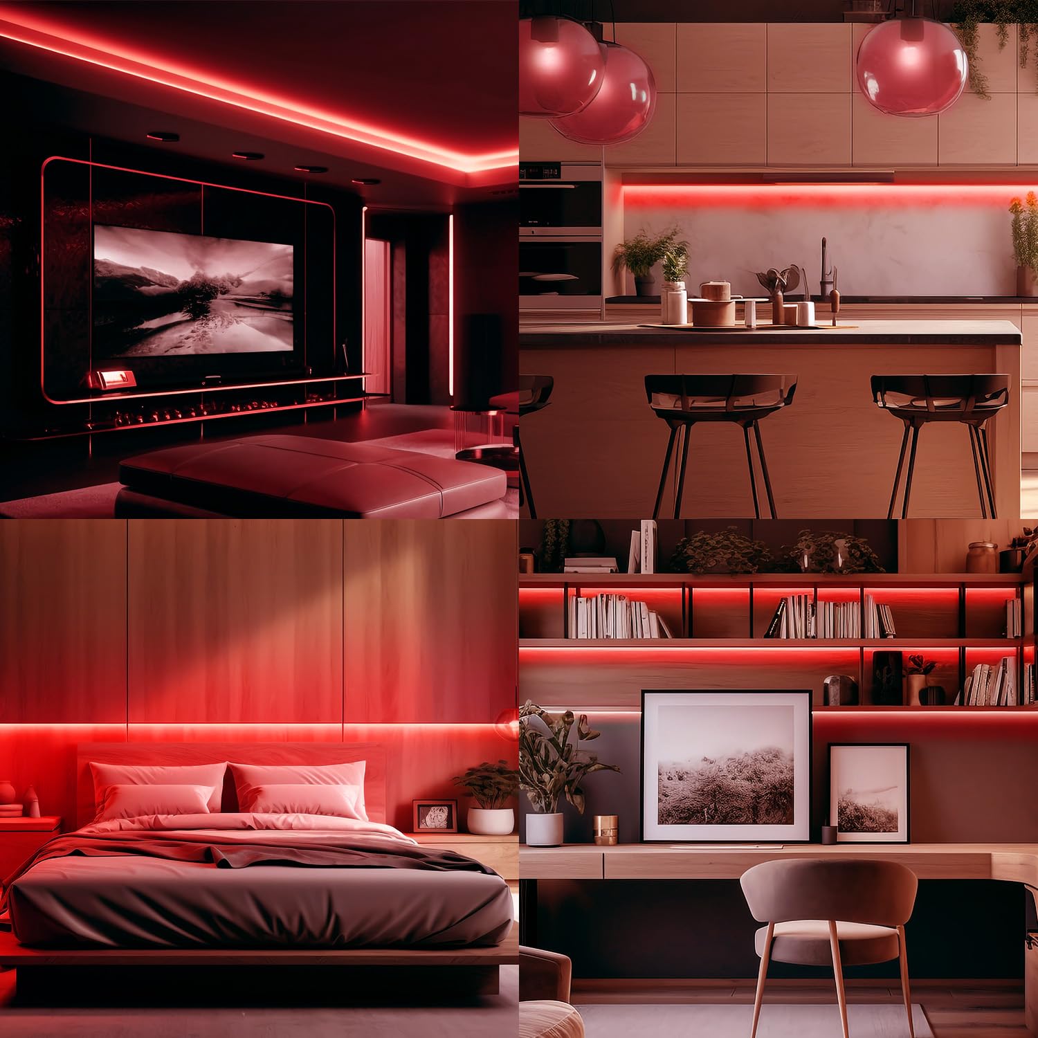 Striscia LED 5 Metri Impermeabile IP65 - 300 LED Rossi Per Interni Ed Esterni - Foto 12