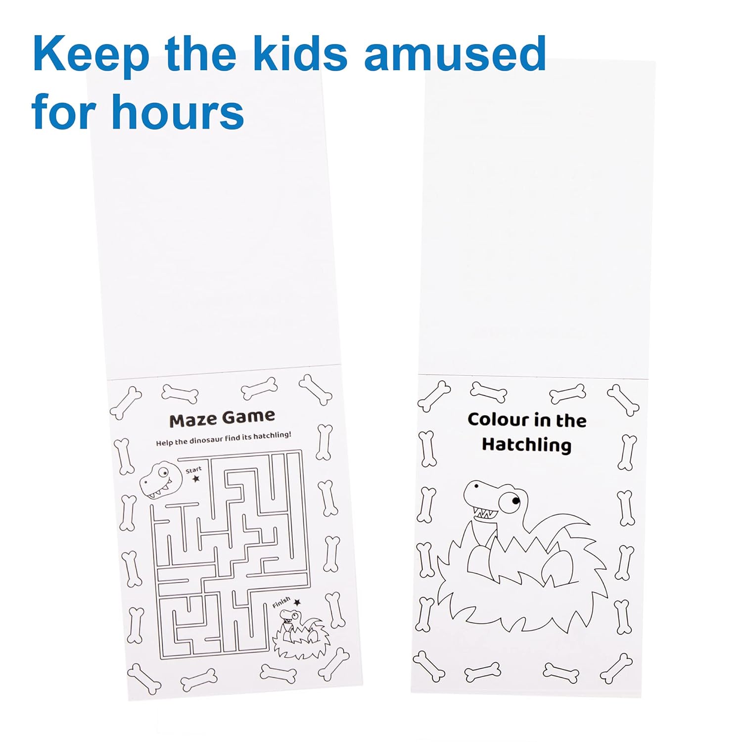 Baker Ross FE530 Dinosaur Mini Actvity Books Pack of 12, Includes