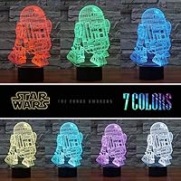 Vista 3 de Manco 3 Pattern 16 Colors 3D Night Light Birthday Gifts for Fans