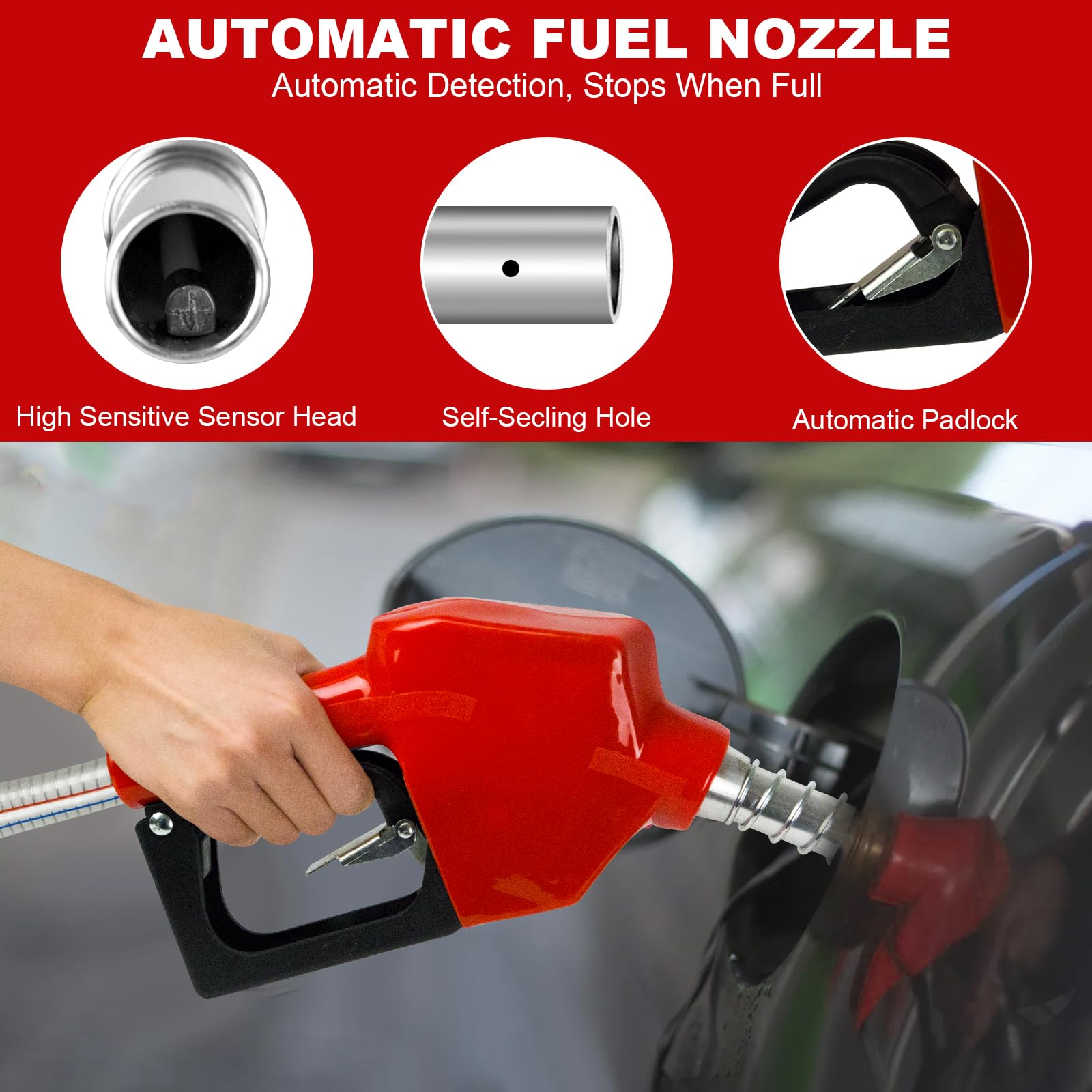 Dieselpumpa akumulatorowa 45L/Min, bezprzewodowa elektryczna pompa do oleju napędowego, 260W elektryczna pompa paliwa kompatybilna z akumulatorem Makita 18V, przenośna pompa do oleju opałowego