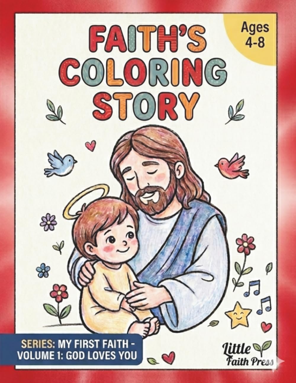 Faith's Coloring Book: The Bible Stories Christian Coloring Book for Kids (My First Faith)