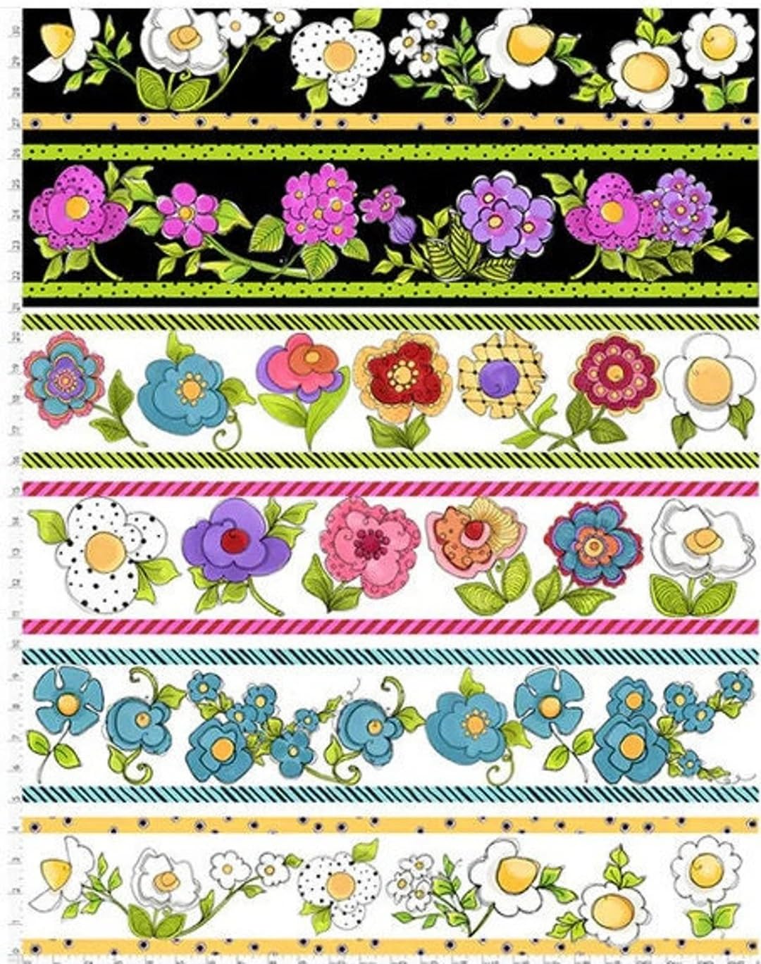 Amazon | Loralie Designs Flower Girl Fabric Panel :ロラライハリス