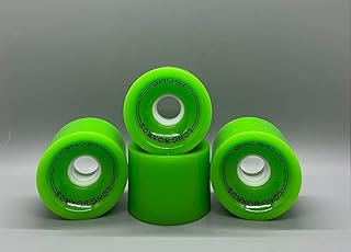 Ghost Wheels, Top Graded, 70MM 78A, Solid, Longboard Wheels, Great for Cruising and Carving, ABEC-7 Bearings Included