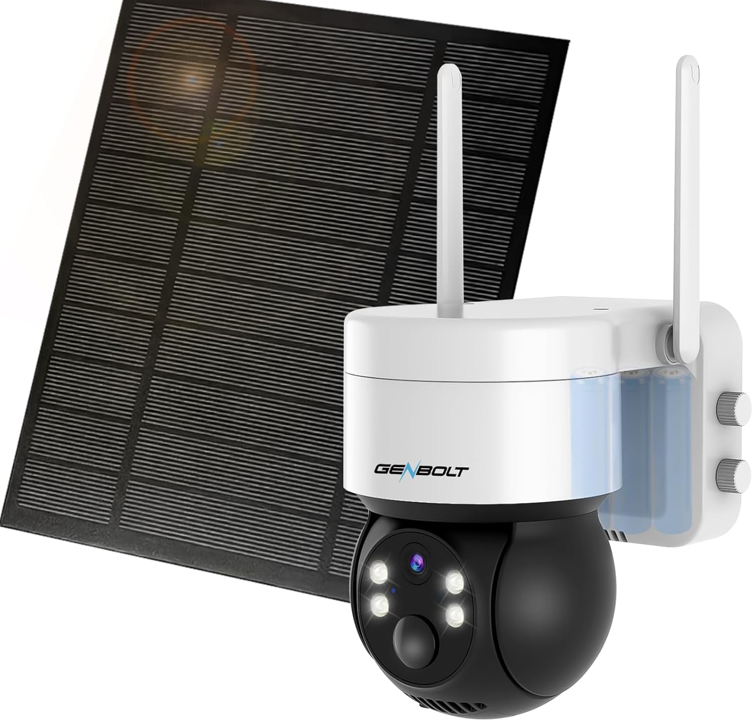 3MP WiFi Seguridad Inalámbrica Batería Exterior Foco Solar