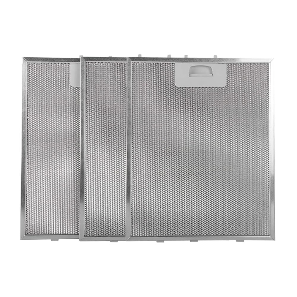 Anakel Home Pack 3 Recambios de Filtro de Campana Extractora 81460133 compatibles con Teka DBB60 | Medidas 34,4x27,5 IMPORTANTE MEDIR LOS FILTROS | Color plateado