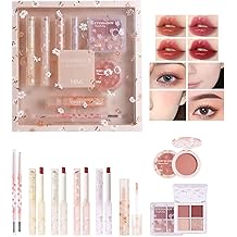 Full Beauty Makeup Cosmetic Set, 8 Pieces, Lipstick, Makeup Palette, Long Lasting, Beginners, Popular, Christmas Gift, New Year, Birthday, Celebration Gift