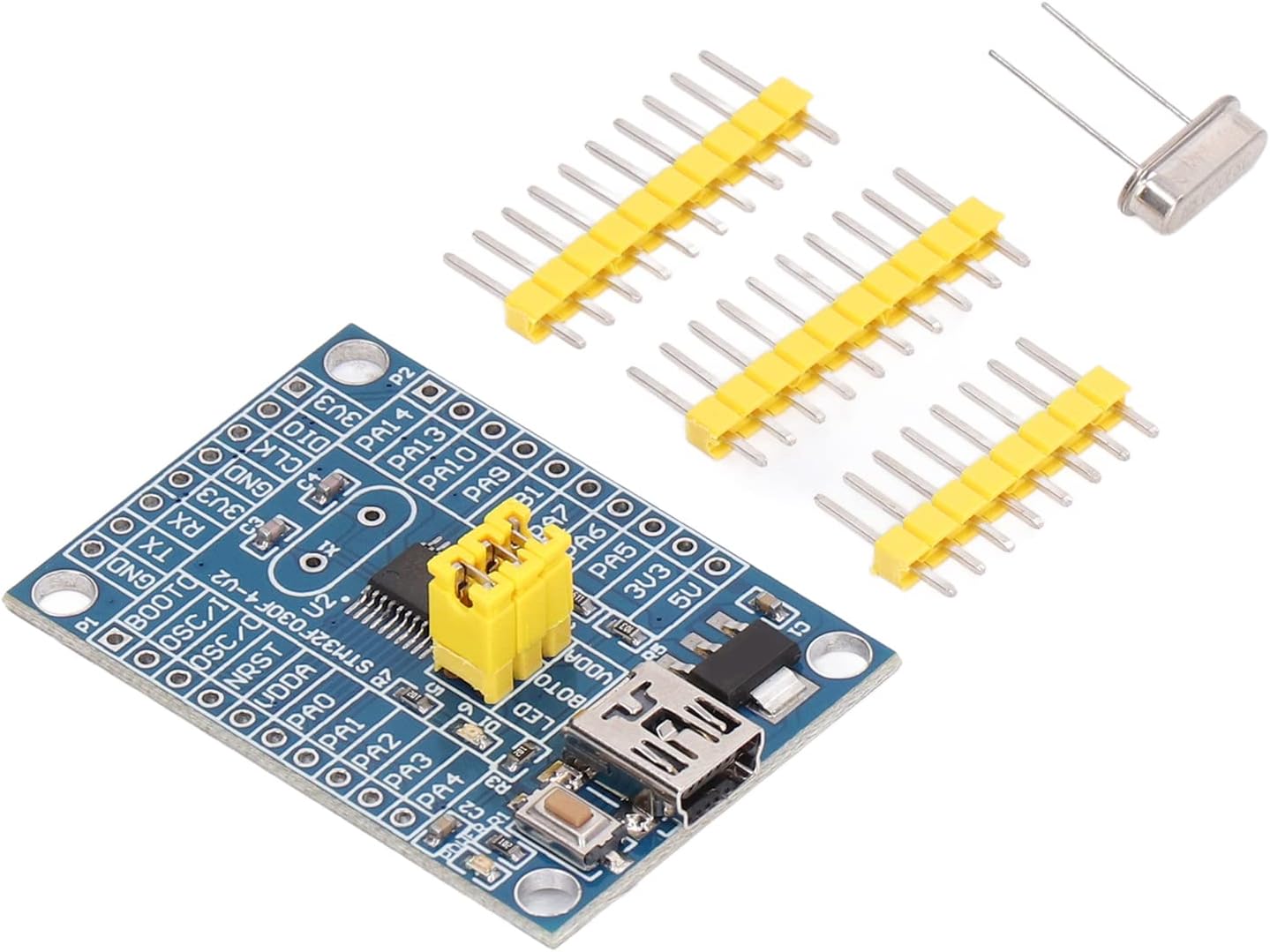 System Development Board, Boot Mode Selection Compact Size STM32F030F4P6 Mini System Learning Mainboard with Accessories for DIY Electronics Experiment