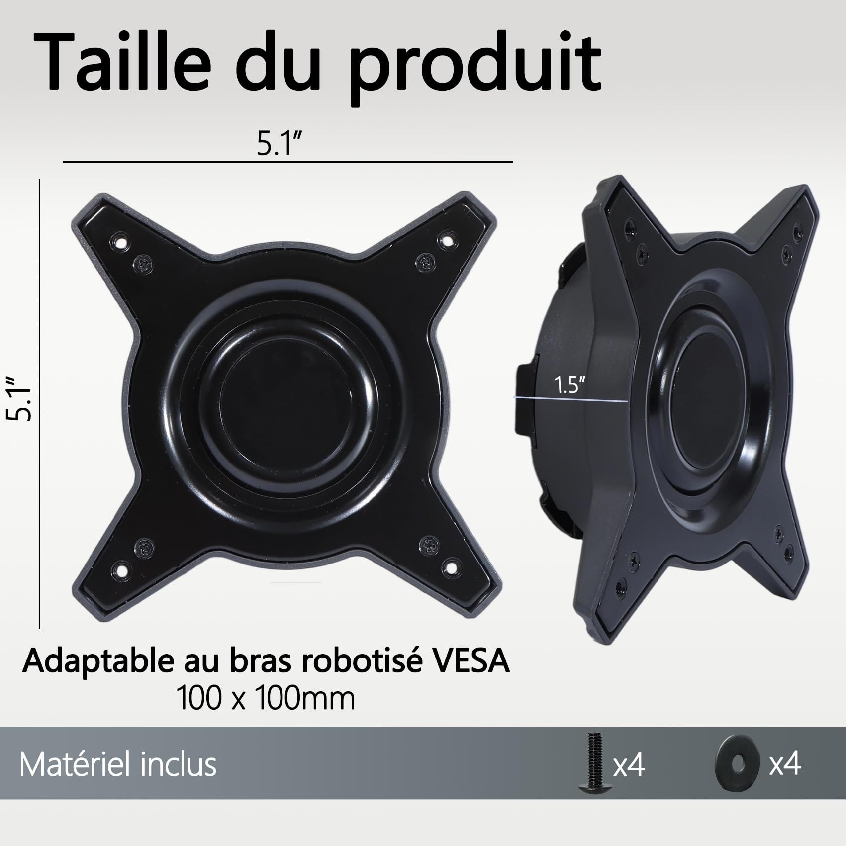 OEM PG27UCDM Adaptateur VESA compatible avec ASUS ROG XG27UCDMG,PG27AQDP,PG27AQWP-W,XG27ACDNG,XG27AQDNG,XG27AQDMGR,XG27AQDPG,XG27ACDMS,XG32UCDS,PG32UCDMR,XG32UCWMG,XG32UCWG,XG34WCDG,PG39WCDM,PG49WCD