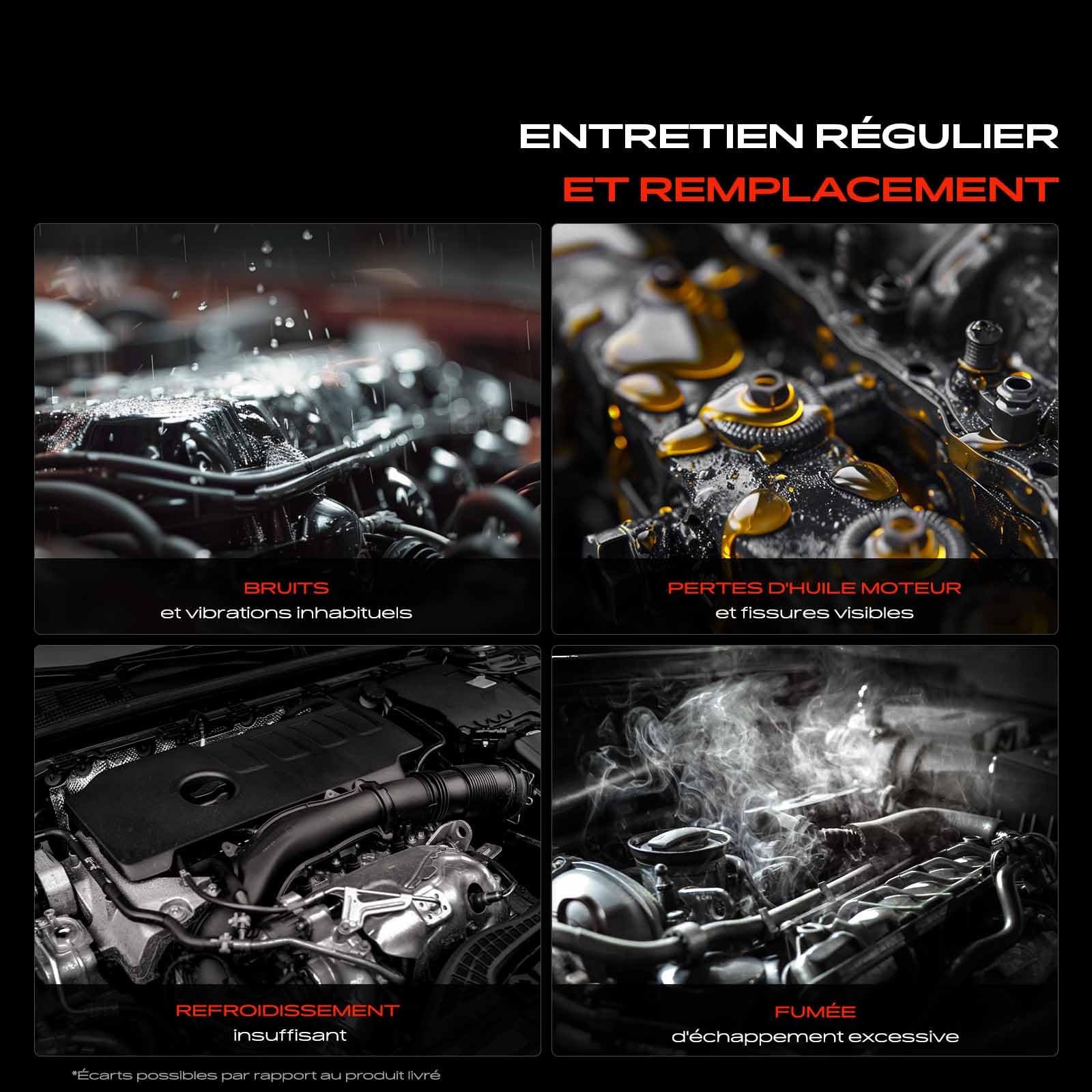 Frankberg Cache-courroie de distribution avant diesel 6C1Q6019AB | Compatible avec: Bus Transit V363 FAD FBD, Mondeo III B5Y, Ducato Van 250, Boîte de transit FA
