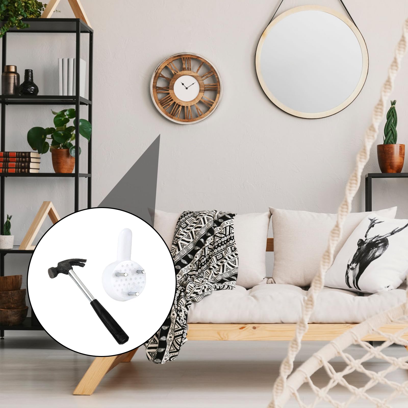 50 ganci per cornice per foto, per pittura bianca, ganci per specchio, chiodi senza giunture per gancio invisibile per montaggio su parete dura in mattoni di cemento – acquista a prezzi convenienti