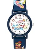 Unisex Peanuts Just Beachy 36mm Watch - Blue Strap White Dial Blue Case