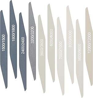 Honoson 10 Pcs B&acirc;tons de Pon&ccedil;age de Polissage pour Mod&egrave;le Plastique B&acirc;ton de Pon&ccedil;age Grains Assortis d