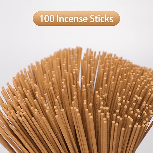 Miniatura 4 de Fragancias de incienso de salvia blanca - Hi - Paquete de 100 inciensos aromáticos con soporte de palo de incienso de madera para hogar templos y