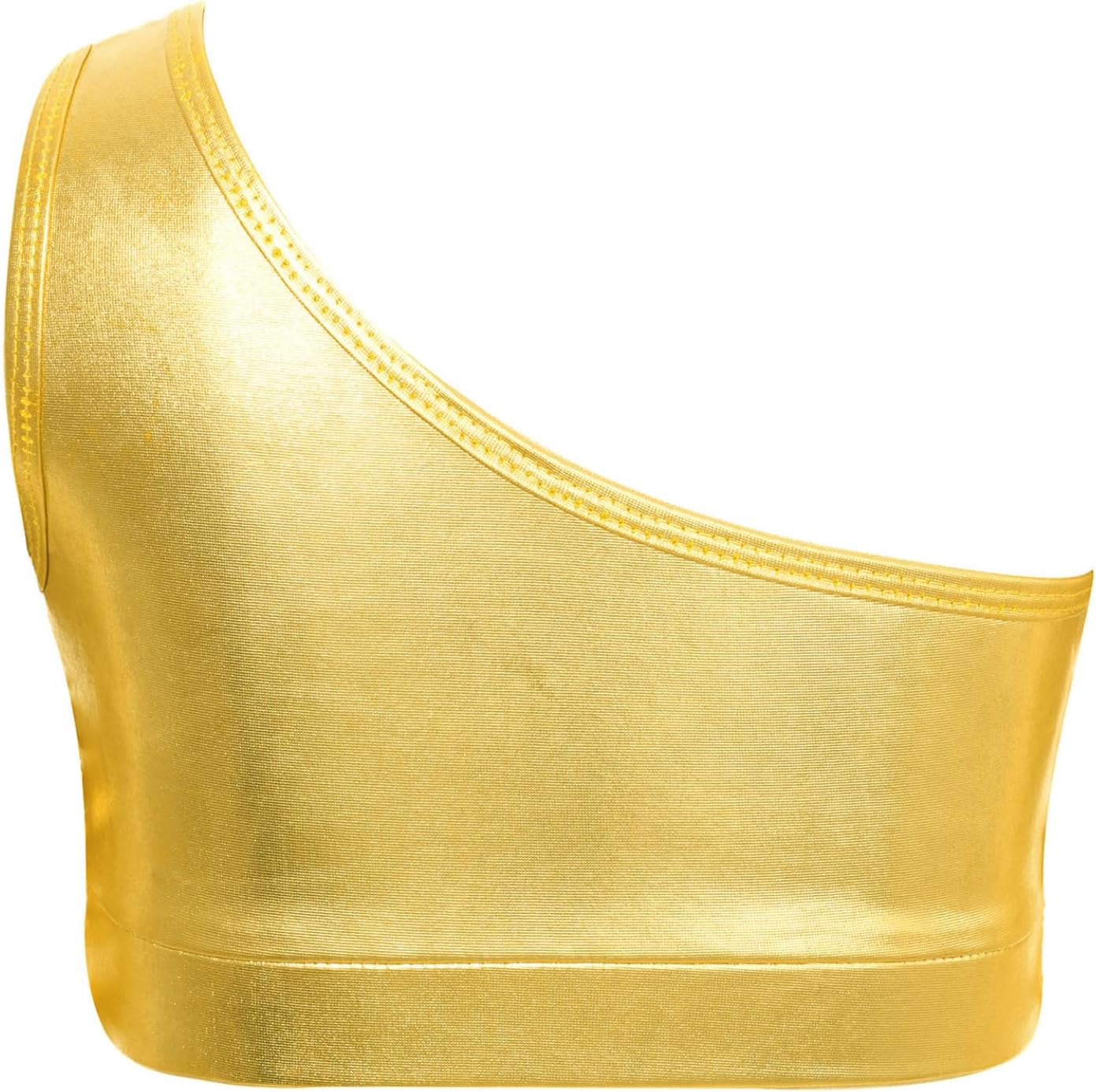 Kids Girls Street Jazz Hip Hop Disco Dance Outfits Sequins Ruffle Crop Tops and Bell Bottom Pants Set Dancewear Gold 8 Years
