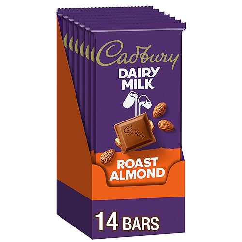 DAIRY MILK Roast Almond Milk Chocolate Candy Bars, 3.5 oz