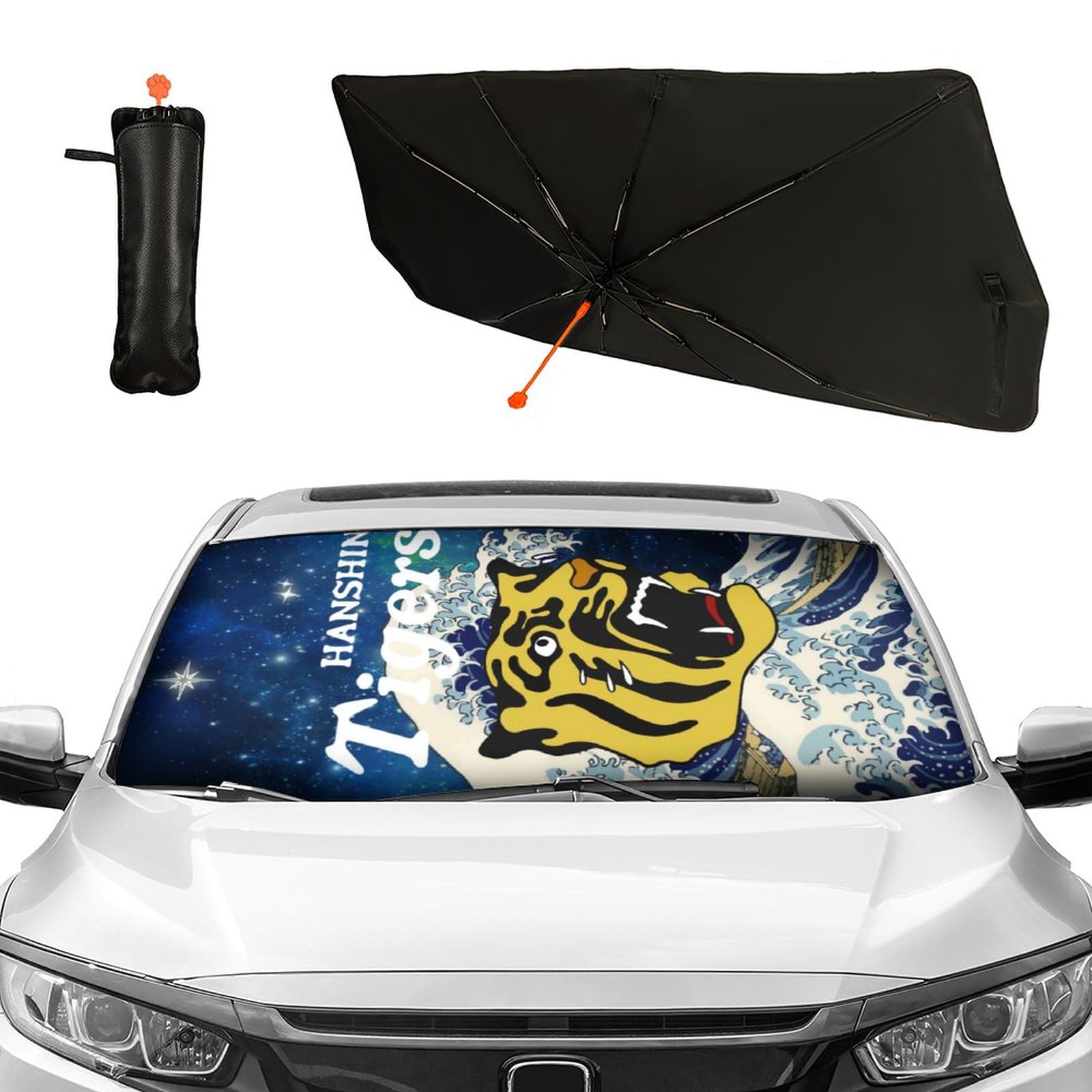 サンパラソル　シェード Amazon | 車用サンシェード 阪神タイガース 車用パラソル フロント