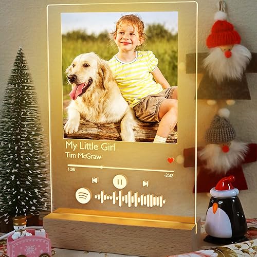 Miniatura 9 de Jasaino Placa de Spotify personalizada, regalos de graduación personalizados, canción acrílica con foto, regalos de graduación para niños y niñas,